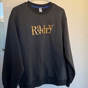 shorty crew neck sweatshirt MENS Medium, golf, retro black